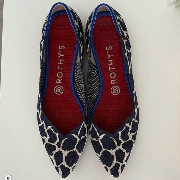 Rothy's Indigo Giraffe Points - Picture 2 of 4